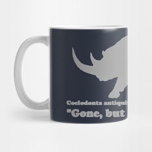 Coelodonta antiquitatis (Woolly Rhinoceros) Front Design Mug